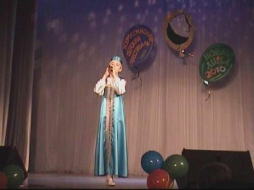 выступление Высоцкой Яны на фестивале Новые лица 2010